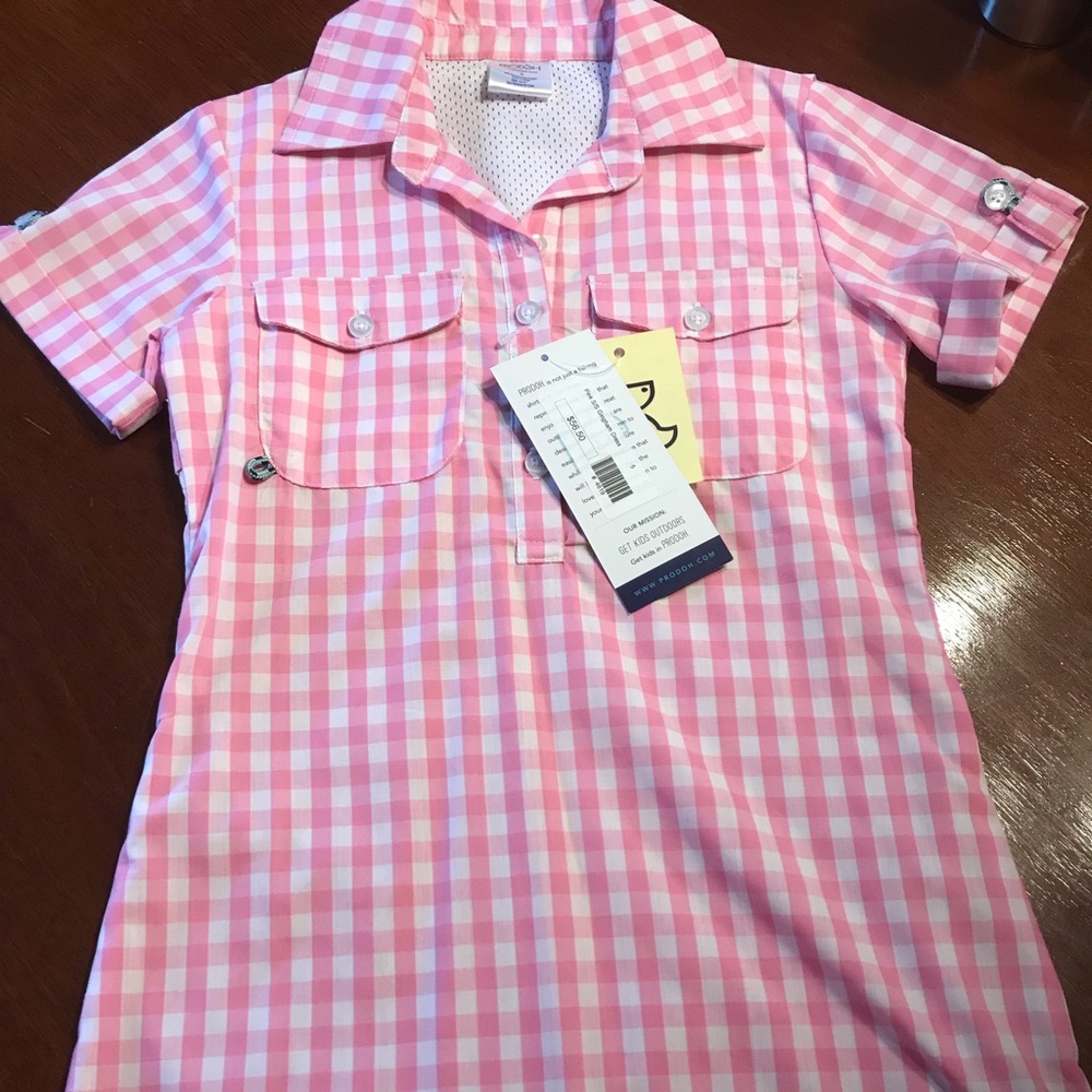 NWT:  PRODOH Pink and White Dress